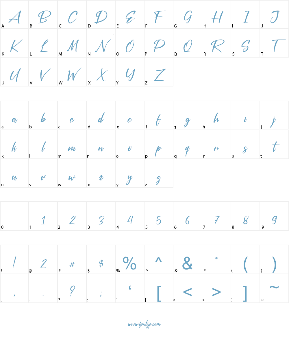 Silver Pen Font Character